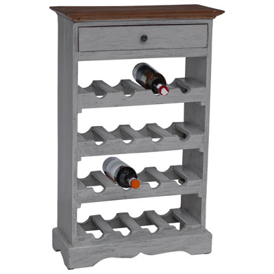 Wine Rack Solid Mahogany Wood 55x23x85 cm