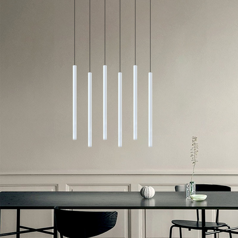 Baileyton 6 - Light Kitchen Island Pendant, White