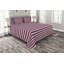 Afke Polyester Striped Bedspread with Pillow Shams-582992045