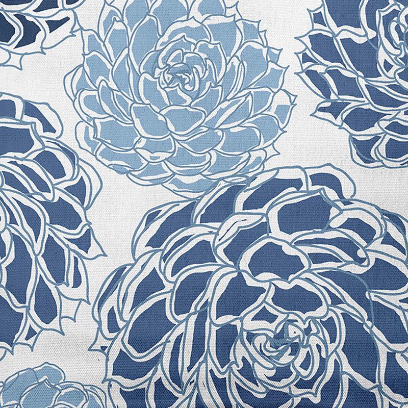  Coussin intérieur / extérieur Olivia, Bleu