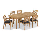 Hampton and Mera Outdoor Dining Set with Cushions
