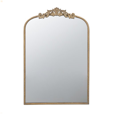 Classic Design Mirror With And Baroque Inspired Frame For Bathroom