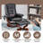 Leather Heated Massage Recliner Chair with Ottoman-1545968108