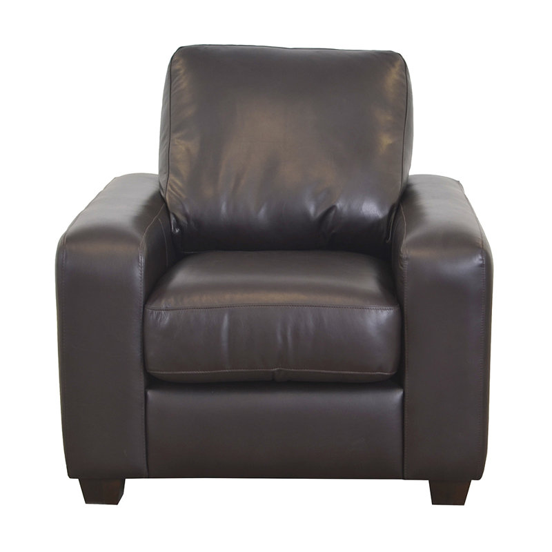 Ramdat en cuir fleur 41 po à dessus large en interne, Cuir véritable gris anthracite Berkshire