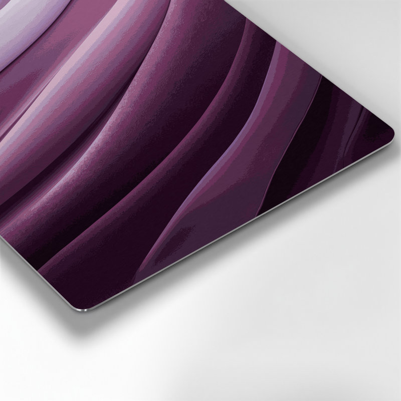 «Abstract Color Field 99», art mural en métal mauve, H 11 po x l 14 po