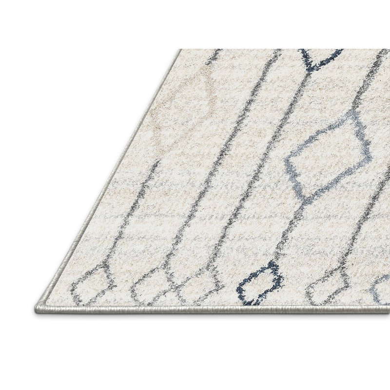 Tapis contemporain ivoire, Rectangle 8 pi x 10 pi