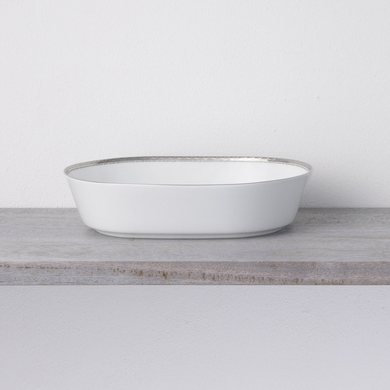  Noritake Whiteridge Platinum Vegetable Bowl