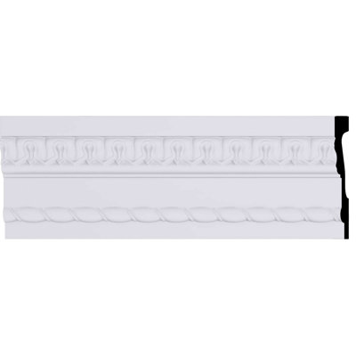 SAMPLE - Endurathane Bedford Acanthus Leaf Frieze5 1/8"H x 1 1/8"P x 12"L, Factory Primed