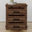 Rustic Farmhouse Three Drawer Nightstand