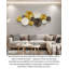 Luxury-lite ironwork round wall hanging decoration piece