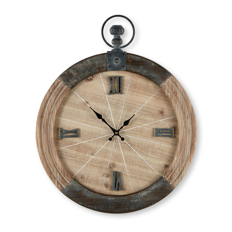 Horloge de poche en bois