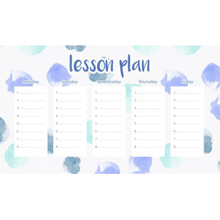 Magnetic Lesson Plan Pastel Spots