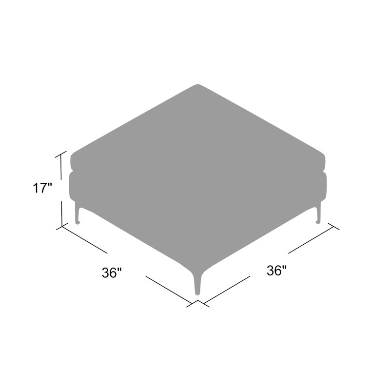 Table basse 4 pieds Amonie, Gris