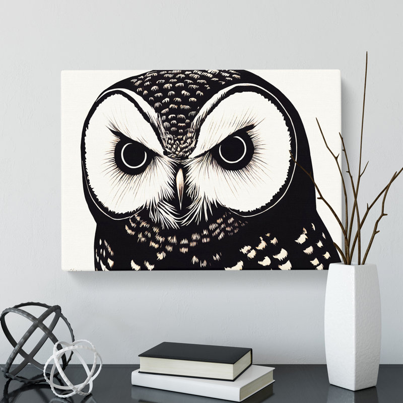 Desirable Owl - Wrapped Canvas Print, 40cm H x 60cm W x 3cm D