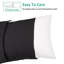 Taies d'oreiller de lit, 1800 taies d'oreiller en microfibre brossée avec fermeture à enveloppe - NTBAY-845702780-870779266