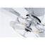 Ventilateur de plafond 42 po, ventilateur de plafond intérieur avec lumière avec télécommande, moteur réversible silencieux, 6 vitesses, 3 pour le salon de patio, la chambre à coucher, le bureau, intérieur - argent-1002036027