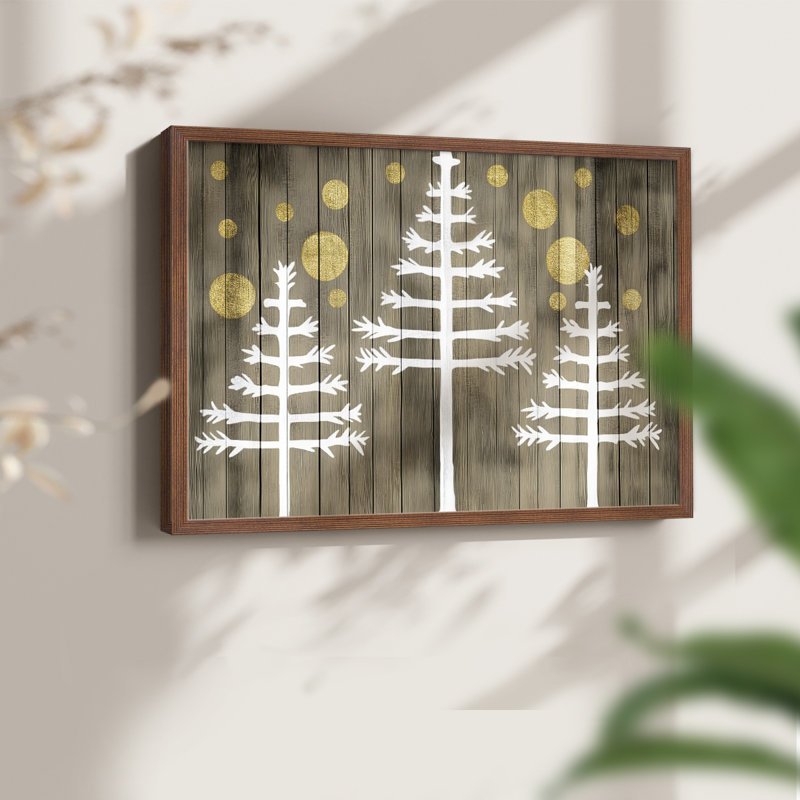 Chirstmas Art-CDL XXVII - Reproduction encadrée - Restickable, H 16 po x l 20 po, Noyer