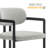 Elio Barrel Fabric And Metal Dining Chair-109758055