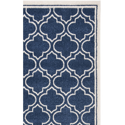 Ammundsen Geometric Navy/Ivory Area Rug