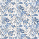 Caspian Indienne Flower 100% Linen Performance Fabric