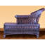 Banc en osier classique