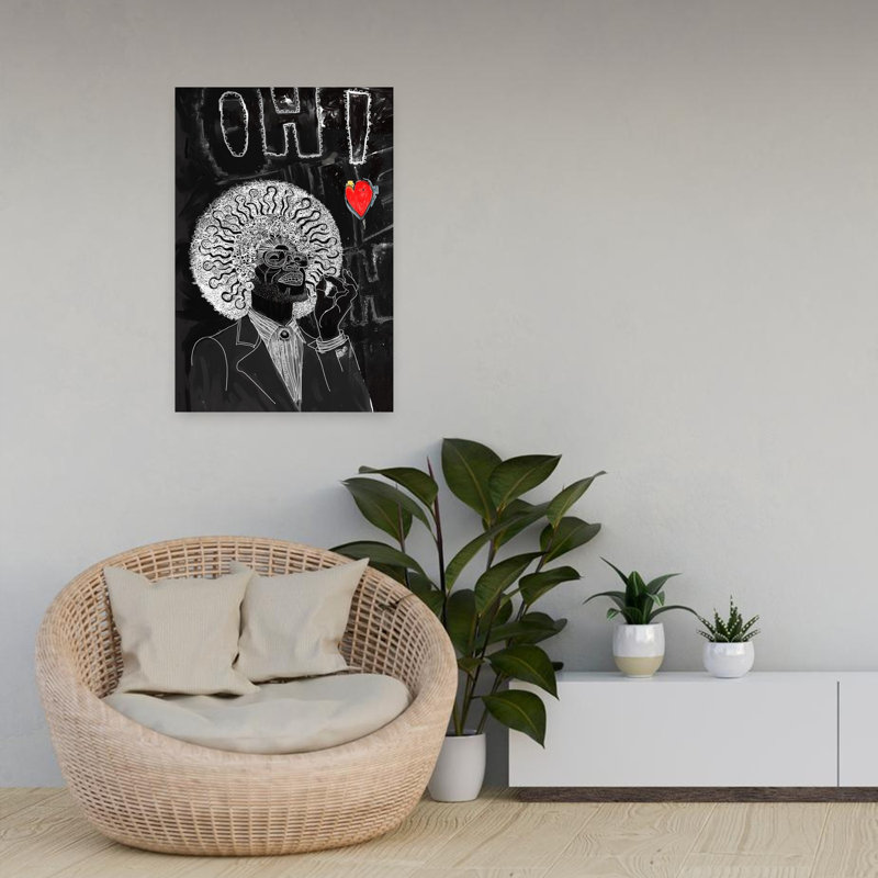 Art contemporain rétro, art mural rétro, H 24 po x l 16 po