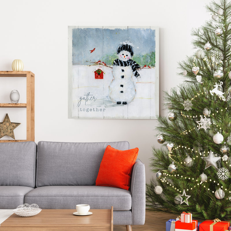Winter Days - Reproduction d'art sur toile tendue, H 24 po x l 24 po x P 1 po