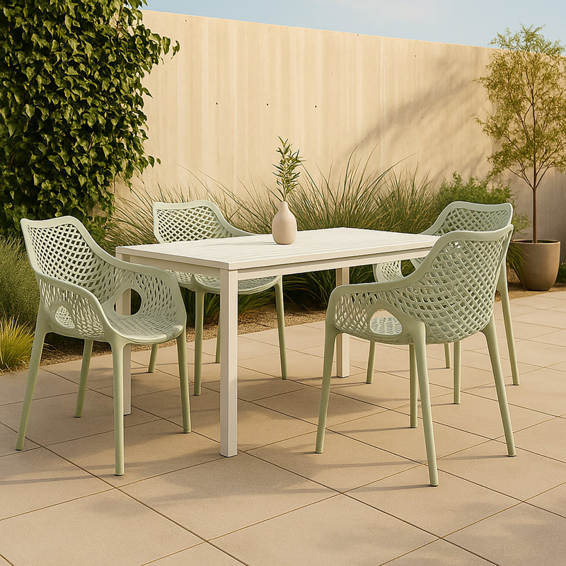 Mykonos Patio Dining Armchair, Mint