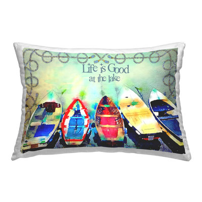 Coussin décoratif imprimé Good At Lake par Jill Meyer