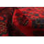 Tapis unique en laine noué à la main style Esari des années 2010 de 6 pi 5 po x 9 pi 9 po rouge Quay