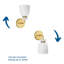 Éclairage pour meuble-lavabo à intensité variable Lexie-94225578-94225583