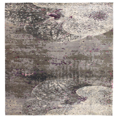 Mood Ring One-of-a-Kind 10' X 11'4" New Age Area Rug in Gray