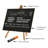 MT Displays Fiberboard Freestanding Chalkboard