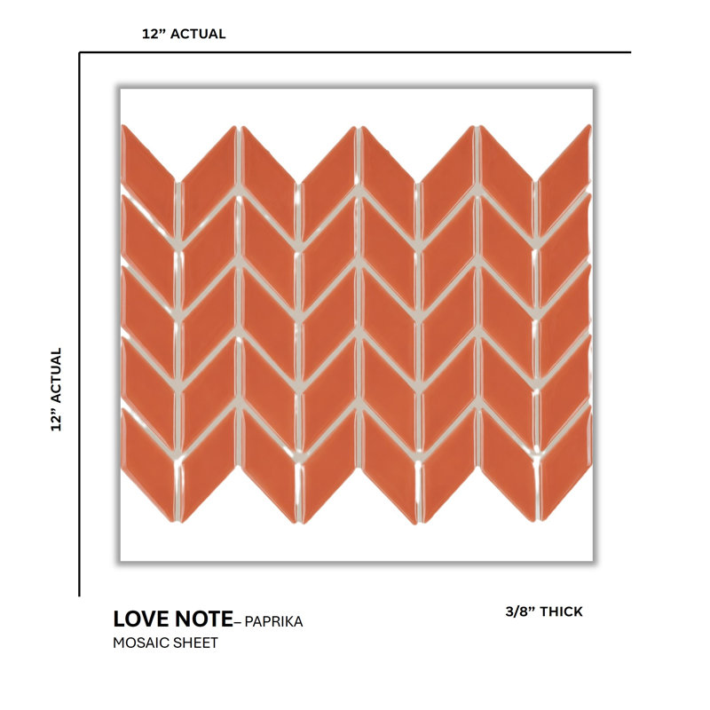 Love Note Diamond Mosaic, Paprika