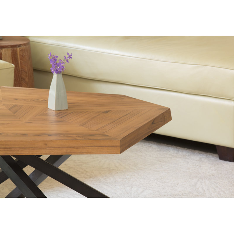 Ealf Solid Wood Top Single Coffee Table