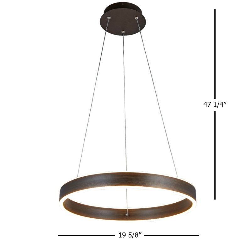 Garibaldi 1 - Light Oil Rubbed Bronze LED Unique/Statement Pendant