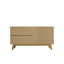 Buffet Yonkers de 63 po blanc cassé et naturel