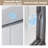54 " x 72" Tempered Glass with Explosion Proof Film, Aluminum Frame Double Sliding Shower Door, "1/4 (6 mm), Stainless Steel handle-112636391