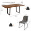 Table de salle à manger extensible de 51,2 po à 66,7 po à rallonge avec chaises et ensembles de table de salle à manger (1 table4 chaises)-679248119-679248114