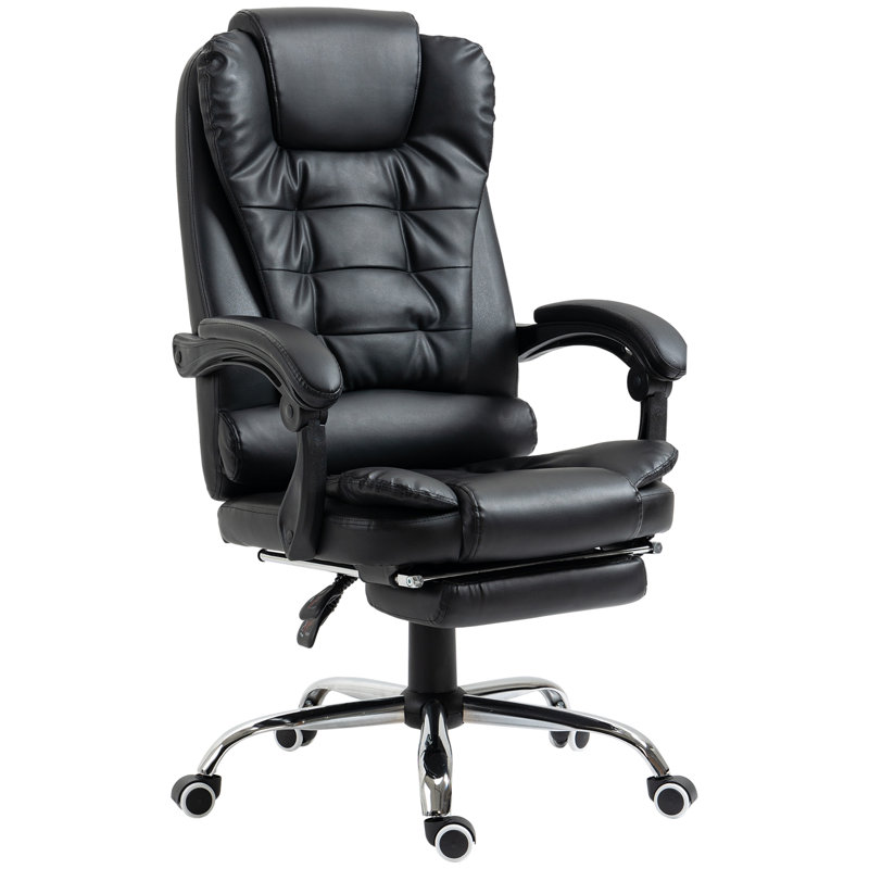 Executive Chair with Headrest, Black