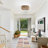 Kadner 2-Light Bulbs Retro Farmhouse Rattan Boho Dimmable Flush Mount Light