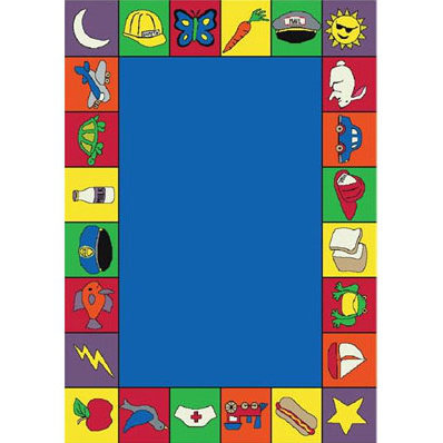 Educational Jump Start Area Rug, Rectangle 5'4" x 7'8"