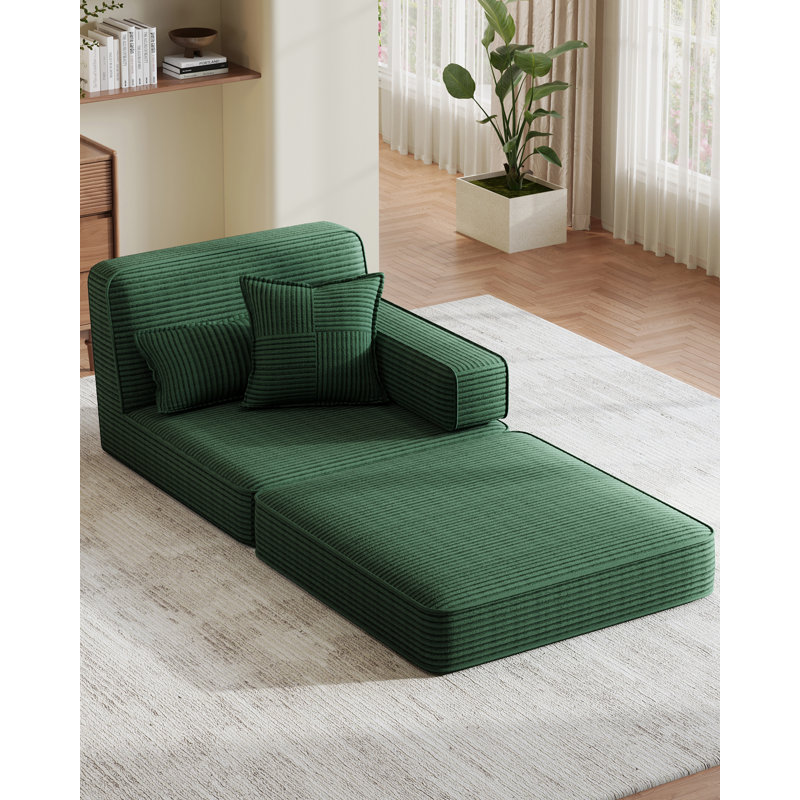Upholstered Accent Chair, Green