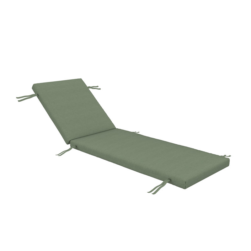 Lani Sunbrella® Outdoor Chaise Lounge Cushion, 22.5" W x 74" D, Sunbrella Bliss Aloe
