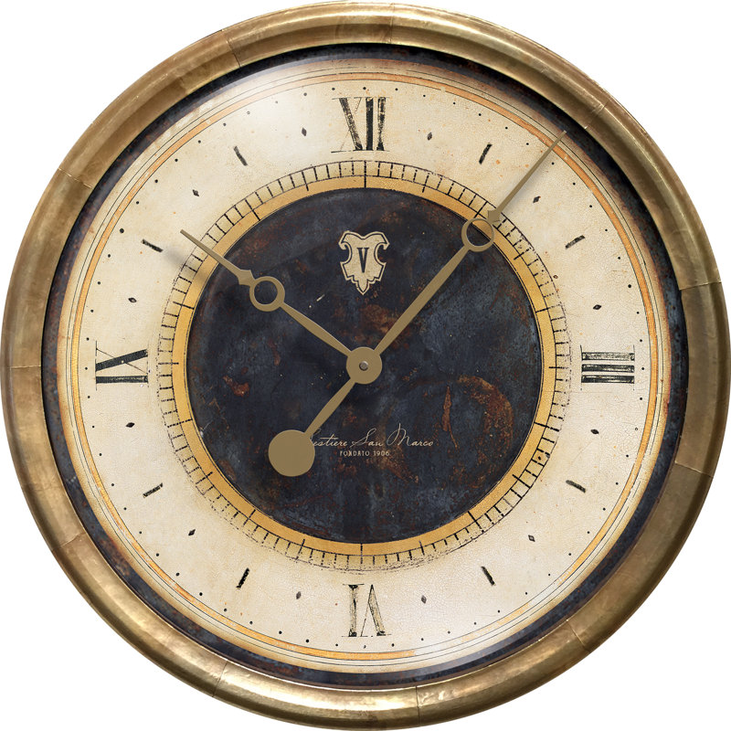 Metal Wall Clock, Black