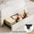 Upholstered Platform Bed With Large Storage Drawer And Bookcase Headboard, Twin-645464256