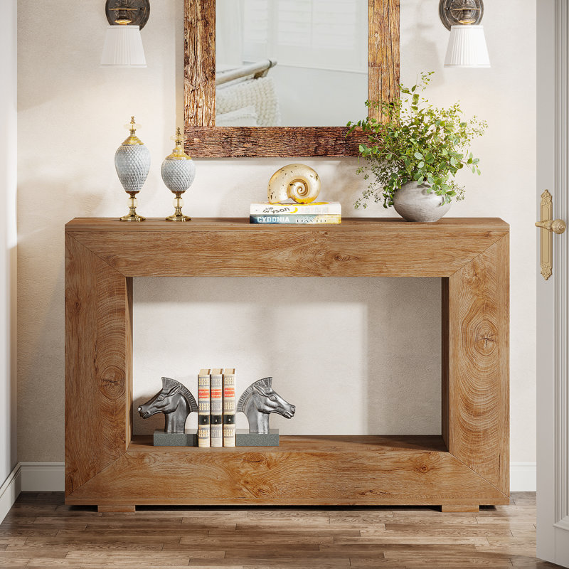 Breisch 47.2'' Console Table, Natural Wood
