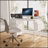 47.3"Office Desk With Power Outlet,3Drawers And Side Pocket, Easy To Assemble,Frame Stability Reversible For Home Office Study-1236719678