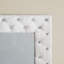 Miroir sur pied blanc Casmer capitonné en cristal de 70 po H-271118621