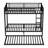 Twin XL over Twin XL Metal Bunk Bed with Twin Size Trundle-343380144